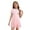 Pink, variant on YiZYiF Kids Girls One Piece Swimsuit Short Sleeve Front Zipper Bathing Suit with Integrated Safety Shorts Pink 140/L 不带胸垫