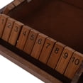 thumbnail image 4 of Wooden Shut The Box Dice Game for 2-4 Players, Classic Tabletop Pub Board Game Family Math Games, Pine Wood Portable Game for Parties & Gatherings (8.66x8.66x1.57 inch), 4 of 7