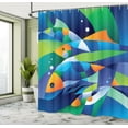 thumbnail image 5 of Ambesonne Abstract Art Shower Curtain, Fishes Underwater, 69"Wx75"L, Multicolor, 5 of 5