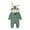 Green, variant on Toddler Girl Easter Outfit Toddler Boy Bunny Outfit with Zipper Cute Bunny Outfit Easter Clothes