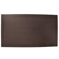 thumbnail image 4 of LeisureMod Mace Modern Weave Design Rectangular Outdoor Patio Dining Table in Brown, 4 of 7