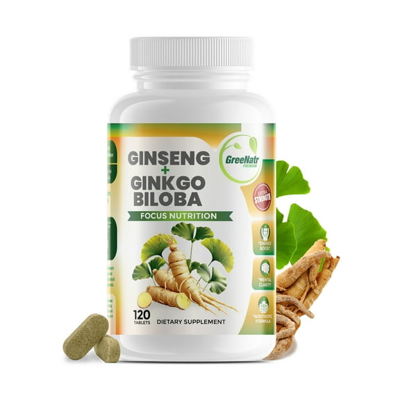 Ginseng and Ginkgo Biloba Cognitive Support (120 Tablets)