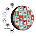 thumbnail image 4 of KLL Warm Christmas Memories Pattern 14-17 inch Spare Tire Cover Universal Wheel Protector for Truck SUV Trailer Camping Rv Tire Covers-15 inch, 4 of 6