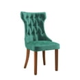 thumbnail image 5 of Ember Interiors Clairborne Tufted Dining Chair, Set Of 2, Emerald Green Velvet, 5 of 15