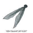 thumbnail image 4 of Unique Bargains 1 Pc Scarf Leopard Pattern Rose Neck Scarf Green, 4 of 5