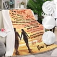 thumbnail image 4 of Yibo to My Wife Blanket Gifts for Wife Blanket from Husband Wife Gifts for Birthday Wedding Super Soft Blanket, 4 of 7