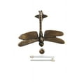 thumbnail image 4 of Renovators Supply Door Knockers for Front Door 4.8" Antique Brass Dragonfly Shaped Door Knocker w/Screws, 4 of 8