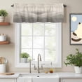 thumbnail image 2 of Vintage Brown Gray Water Ripple Valances for Windows,Kitchen Valance Rod Pocket Short Curtain, Abstract Minimalist Art Valance Curtain Window Valances for Bedroom Bathroom Living Room 42x12in, 2 of 9