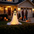 thumbnail image 2 of Halloween Glowing Ghost Yard Stake - 47.2" Lighted Outdoor Decor for Porch Lawn Indoor Party Halloween Decorations B, 2 of 7