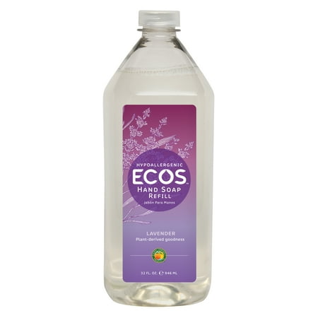 ECOS Hypoallergenic Hand Soap Refill, Lavender, 32 (Best Hypoallergenic Hand Soap)