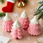 2PCS 3D Christmas Tree Silicone Candle Molds for Candle Making, Xmas Pine Tree Silicone Soap Molds DIY Cake Decorating Candle Making Supplies Christmas Home Decoration