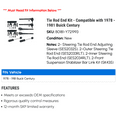 thumbnail image 2 of Tie Rod End Kit - Compatible with 1978 - 1981 Buick Century 1979 1980, 2 of 2