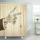 thumbnail image 1 of Cortina de Ducha ABPHQTO Beige Halloween Esqueleto Mano Araña Negro Vintage 160x180 cm, 1 of 1