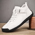 thumbnail image 5 of Women's Handmade Leather Orthopedic Comfy Shoes, Unisex Waterproof Orthopedic Adjustable Walking and Hiking Sneakers, Slip-On Soft Comfort Support Boots, 5 of 6