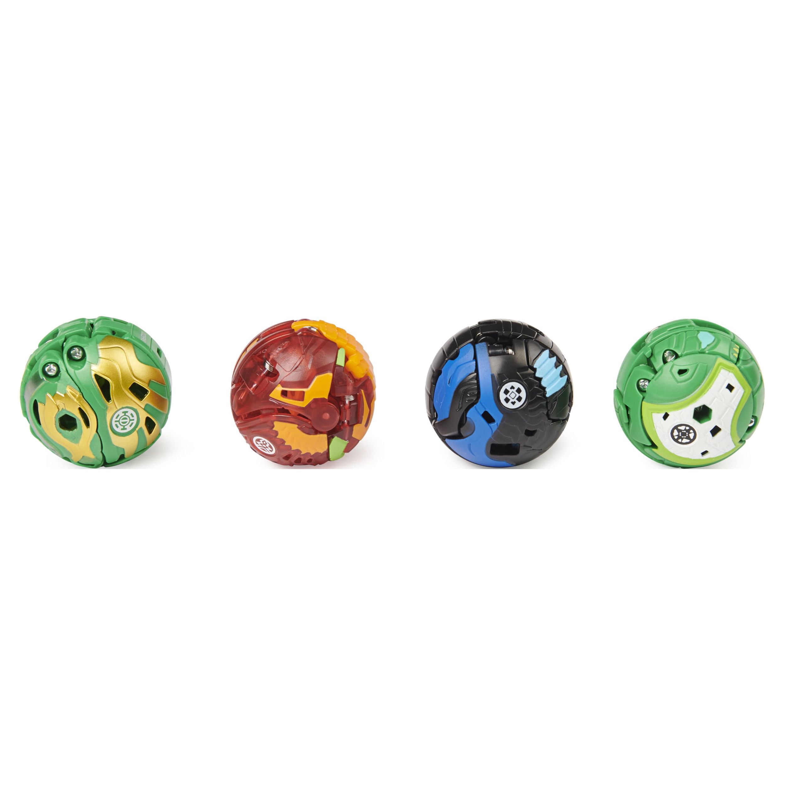 Bakugan Baku-Gear 4-Pack, Sairus Ultra with Baku-Gear and Fused Trox x Nobilious Ultra Collectible Action Figures