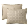thumbnail image 5 of VCNY Home Square 3-Piece Taupe Textured Grid Pinsonic Quilt Set, Full/Queen, Adult, Unisex, 5 of 5