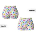 thumbnail image 3 of Sikiie Bear And Polka Dot Print Workout Shorts Women Scrunch Butt Gym Shorts Seamless High Waist Tummy Control Yoga Biker Athletic Shorts, 3 of 5