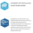 thumbnail image 3 of Blue Track Racing Style Tow Hook Ring For Lexus NX200 NX200t NX300h, Made of Lightweight Aluminum, 3 of 9