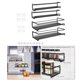 thumbnail image 3 of Juego de 2 Estantes de Especias Duraderos Perfecl Soporte de Pared para Cocina Color Negro, 3 of 8