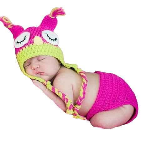 Majestic Milestones Crochet Baby Costume - Newborn - Owl