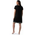 thumbnail image 2 of Fruit of the Loom Women's Super Soft and Breathable Sleep Shirt, Black, XL, 2 of 6
