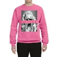 thumbnail image 2 of Wild Bobby, Marilyn Savage Bandana, Streetwear, Unisex Crewneck Graphic Sweatshirt, Neon Pink, Medium, 2 of 4