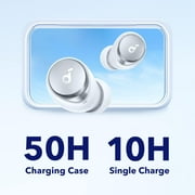 Soundcore by Anker Space A40 Adaptive Active Noise Cancelling Wireless Earbuds, White