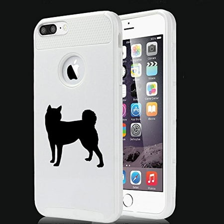 For Apple Iphone 7 Plus Shockproof Impact Hard Soft Case Cover Shiba Inu White