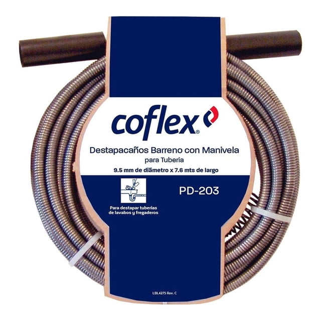 Destapacaños Para Lavabo Fregadero Pd-203 Coflex negro