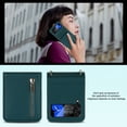 thumbnail image 2 of Allytechgroup Wallet Case for Samsung Galaxy Z Flip 4 with Crossbody Strap, Premium PU Leather Zipper Pocket Shockproof Cards Holder Phone Case for Women Girls, Darkgreen, 2 of 8