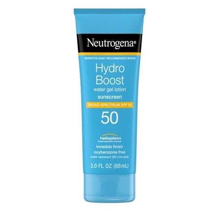 Neutrogena Hydro Boost Moisturizing Gel Sunscreen Lotion for Face and Body, SPF 50, 3 oz! On Sale! 4 Neutrogena Hydro Boost Moisturizing Gel Sunscreen Lotion for Face and Body, SPF 50, 3 oz