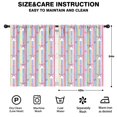 thumbnail image 2 of Blackout Kids Curtains,Colorful Striped Cartoon Unicorn Pattern Childrens Insulated Curtains Set Of 2,Bedroom Essentials,Toddler Room Decor 42"x54", 2 of 5