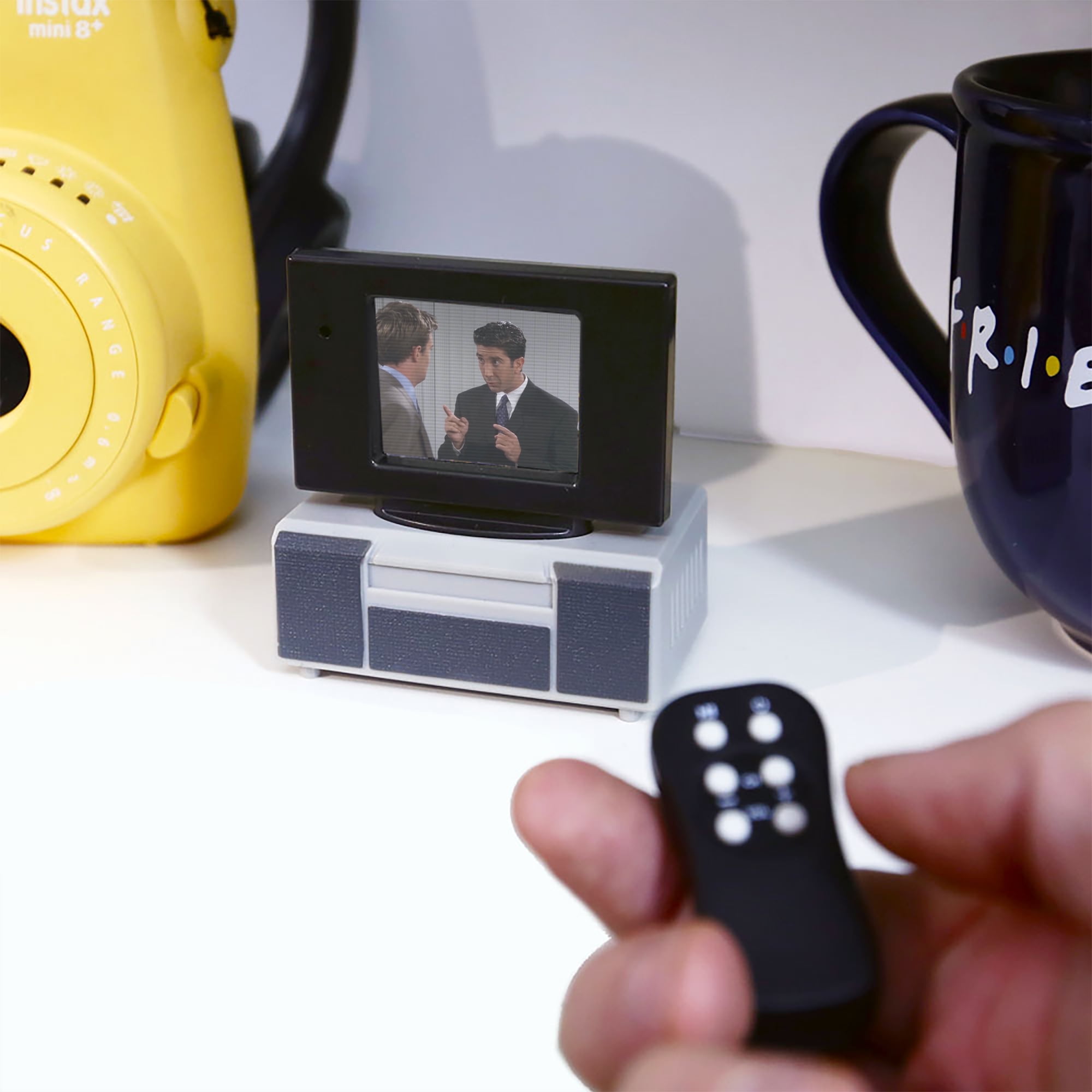 NEW FALL '21 - Tiny TV Classics - Friends Edition- Newest Collectible from Basic Fun - Watch top Friends scenes on a real-working Tiny TV (with working remote)!