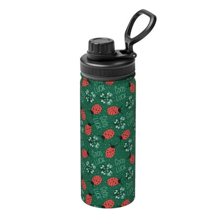 

Lukts Good Luck Ladybug Print 18oz Insulated Sports Kettle Outdoor Sport Gym Stainless Steel Water Bottles