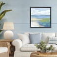 thumbnail image 2 of Stupell Industries Quiet Cove Seascape Black Framed Floater Canvas Wall Art design by Mona Grace, 25 x 25, 2 of 9