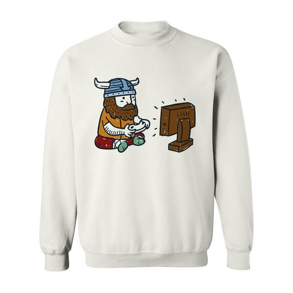 Viking Gamer Sweatshirt Men -Image by Shutterstock, Male 4X-Large