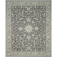thumbnail image 4 of SAFAVIEH Blossom Shevon Oriental Wool Area Rug, Dark Grey/Light Brown, 4' x 6', 4 of 8