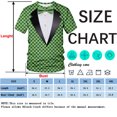 thumbnail image 4 of QTAGTESS Tuxedo T-Shirt Peacock Print Shirt Fake Suit with Bowtie Tee, 4 of 7