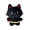 B, variant on Adorable Superhero Black Cat Plush Toy with Cape Soft and Cuddly Stuffed Animal for Kids and Adults, 12 Inches