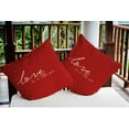 thumbnail image 3 of 20"x20" Simply Daisy Valentines Love in the Air Poly Indoor/Outdoor Pillow, Red Qty 1, 3 of 5