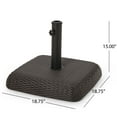 thumbnail image 3 of M optimized Square Patio Umbrella Stand, Outdoor Heavy-Duty Square Concrete Stand, Iron Umbrella Holder for Outside Backyard Poolside Garden Beach Lawn, 3 of 9
