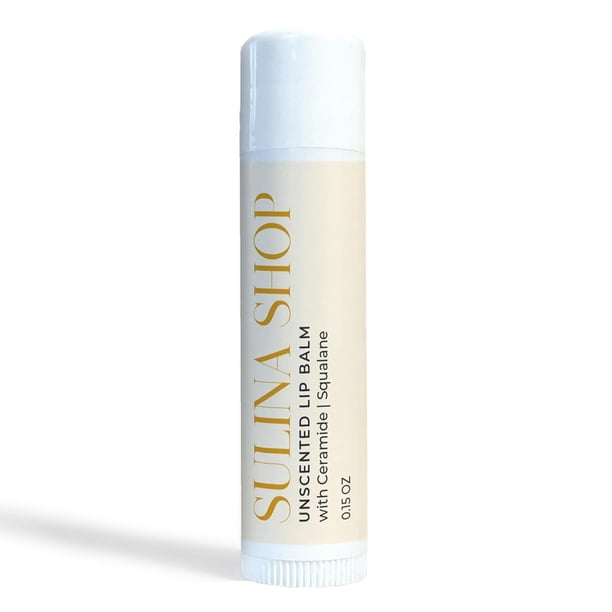 Bálsamo labial sin perfume hidratante para labios secos - Hidratante labial con aceite de ricino y cera de abejas Reparación de labios agrietados restaura la suavidad Protección de barrera Sin fraganc