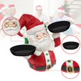 thumbnail image 4 of Christmas Snowman Treats Holder Santa Holding Tray Fruit Bowl Rack Resin Home Party Food Snack Storage Rack, 4 of 8