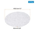 thumbnail image 2 of Uxcell 8pcs 12 Inch Round Adhesive Backed Felt for Household Applications, Light Grey, 2 of 5