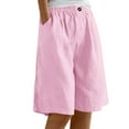 thumbnail image 1 of Pantalones cortos de pijama con estampado de cuadros y botones en la parte delantera para mujer - Ropa de dormir Pantalones cortos de estar por casa S-XXXL, 1 of 6