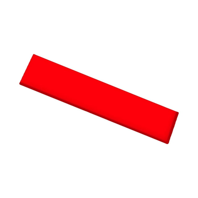 relayinert Dragon Boat Paddle Tip Protector Sturdy Anti Red Slip Replacement Edge Protector Red 18.2x3.8cm
