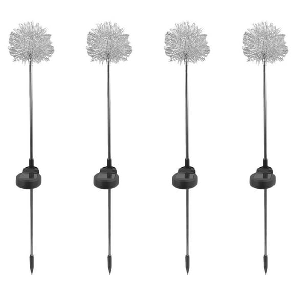 MOKKHNB 4 Pcs Dandelion Shape Solar Garden Lights Lawn Stake Lights For Outdoor Decor Easy Installation For Pathway
