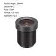 thumbnail image 2 of Unique Bargains 2Pcs Camera Lens 2.8mm Focal Length 720P F2.0 1/3 Inch Wide Angle for CCD Camera, 2 of 3