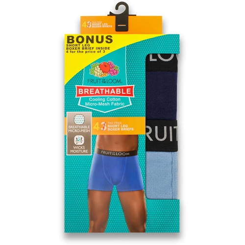 Fruit Of The Loom New Bonus Pack Men S Breathable Assorted