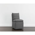 thumbnail image 7 of Sunpan Glenrose 21.5" Modern Fabric Wheeled Dining Chair in Gray, 7 of 7